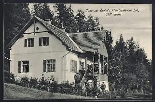 AK Södingberg, Johanna Dreier`s Gemischtwarenhandlung am Wald