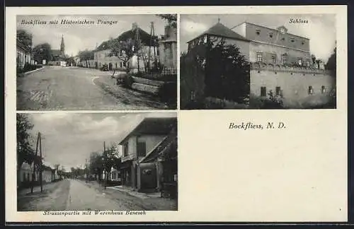 AK Bockfliess, versch. Ortsansichten