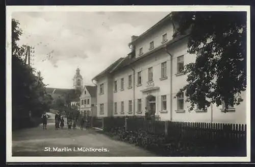 AK St. Martin im Mühlkreis, Partie an der Gendarmerie