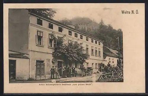 AK Weitra, Anton Schweighofer`s Gasthaus zum grünen Baum