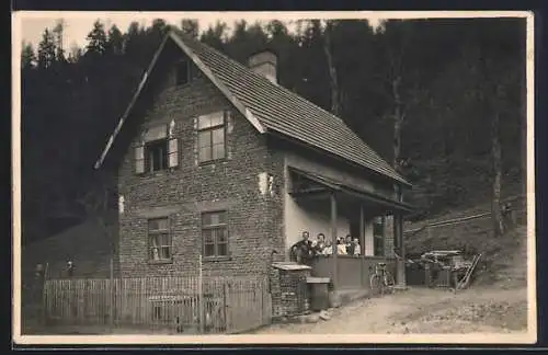 Foto-AK Neumarkt /Burgenland, Haus von Johann Schober, Schulgasse 9