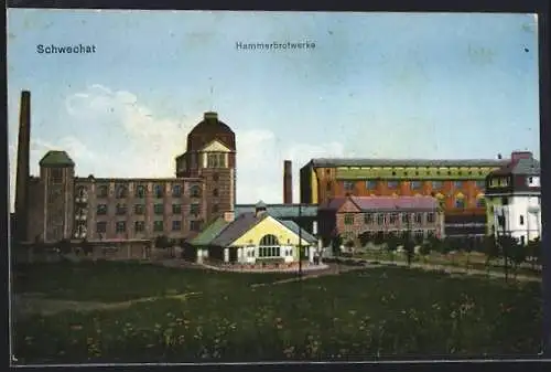 AK Schwechat, Blick auf die Hammerbrotwerke