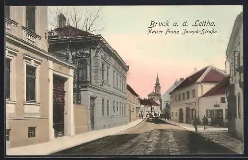AK Bruck a. d. Leitha, Kaiser Franz Joseph-Strasse