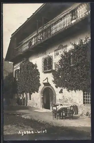 AK St. Agatha /Goisern, Das Gasthaus Agatha-Wirt