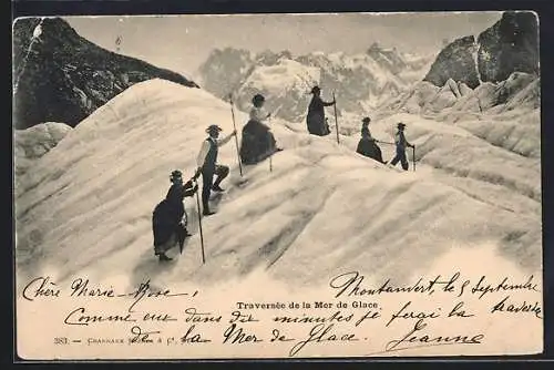 AK Traversée de la Mer de Glace, Gletscherwanderung