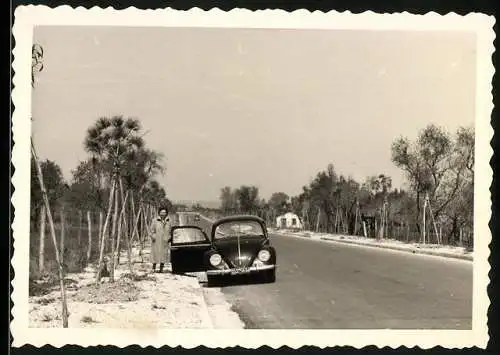 Fotografie Auto, VW-Käfer mit Kennzeichen: AB 53-5634