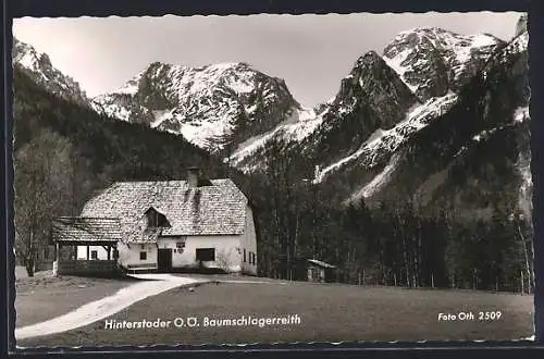 AK Hinterstoder /O. Ö., Jausenstation Baumschlagerreith