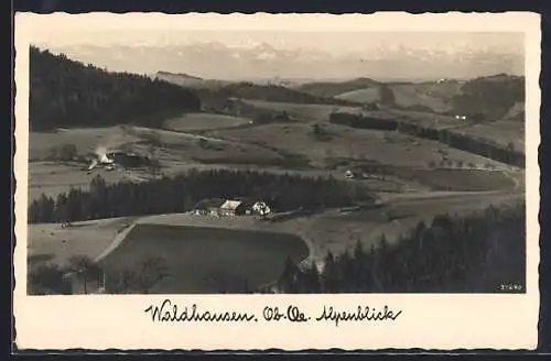 AK Waldhausen /Ob. Oe., Alpenblick