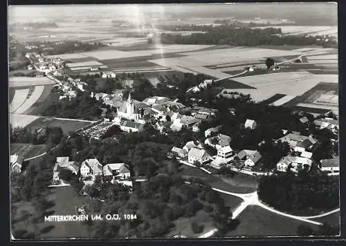AK Mitterkirchen i. M., Teilansicht mit Kirche