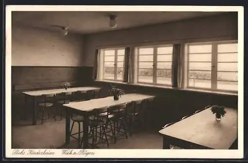 AK Wiek /Rügen, Tagesraum des Sächs. Kinderheims Wiek