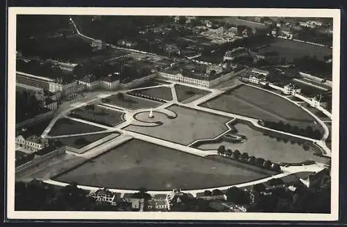 AK München, Lustschloss Nymphenburg vom Flugzeug aus