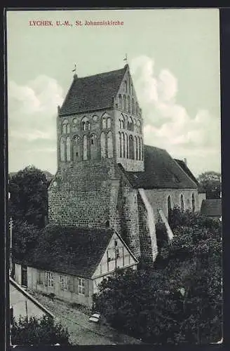 AK Lychen, An der St. Johanniskirche