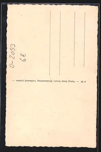 AK Lychen /U.-M., Stargarder Tor mit Storchennest