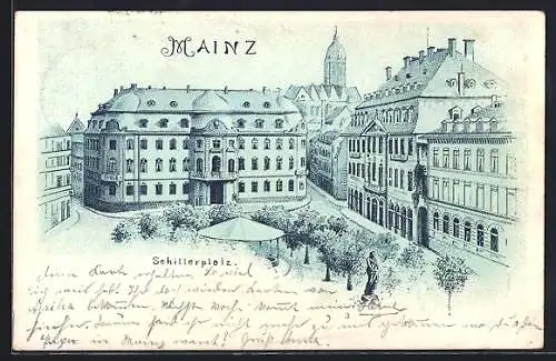 Lithographie Mainz, Am Schillerplatz