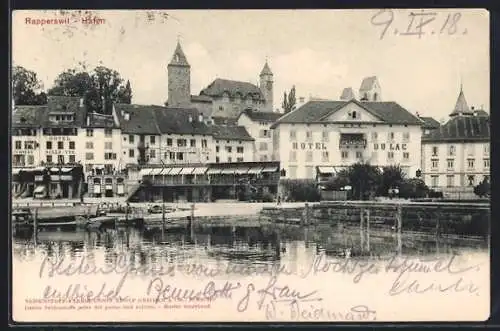 AK Rapperswil, Hafenpartie mit Häusern