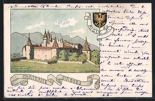 AK Aigle, Chateaux Suisses