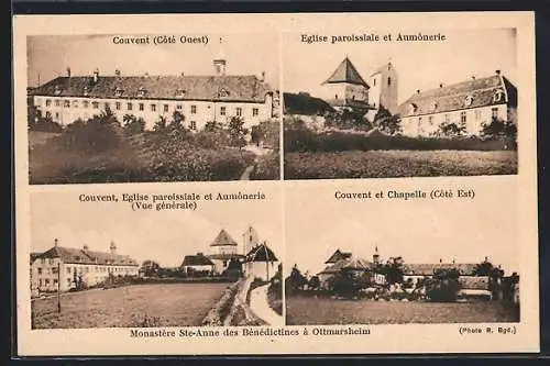 AK Ottmarsheim, Monastère Ste-Anne des Bénédictines, Couvent et Chapelle