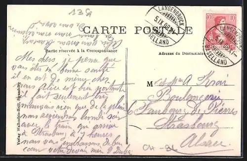 AK Bachthalen, Ortsansicht aus der Vogelschau