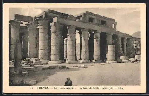 AK Thèbes, Le Ramesseum, La Grande Salle Hypostyle