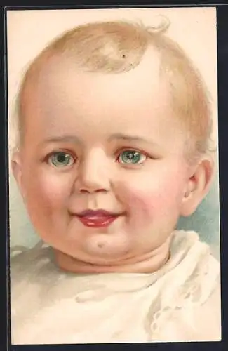 AK Lächelnder Kinderkopf
