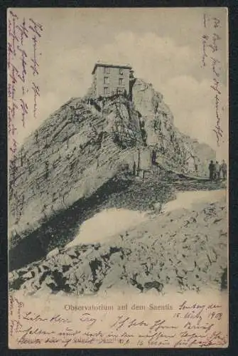 AK Säntis, Blick zum Observatorium