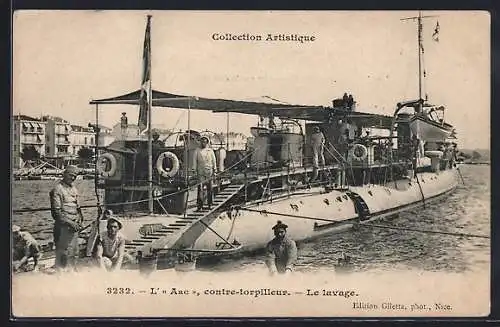 AK Contre-Torpilleur Arc, Le lavage, Torpedoboot