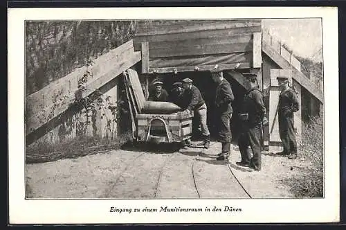 AK Eingang zu einem Munitionsraum in den Dünen