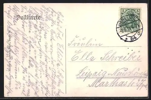 AK Berlin, Restaurant Kulmbacher Bierhaus v. Carl Rademacher, Friedrichsgracht 50, Innenansicht