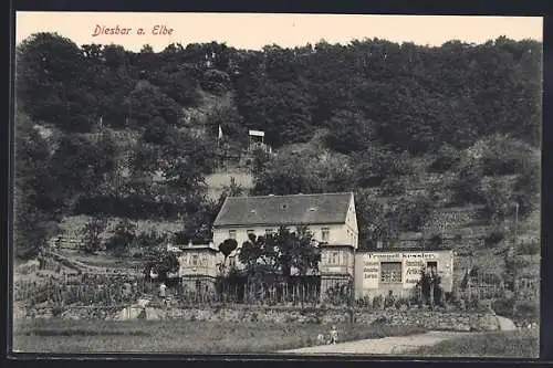 AK Diesbar a. Elbe, Gasthaus Traugott Kessler