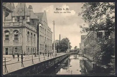 AK Burg b. M., Partie an der Ihle