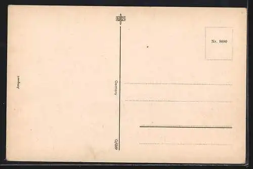 Künstler-AK Fräulein mit Hund bei einer Kartenlegerin