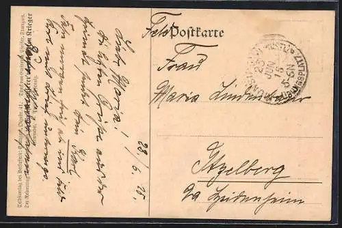 AK Das eiserne Korps, Lied, Flagge