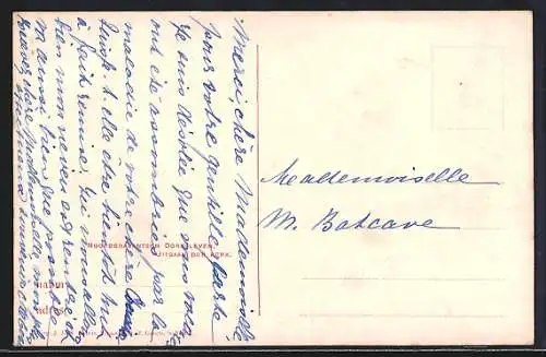 Künstler-AK Johan Georg Gerstenhauer: Dorfleben in Nordbrabant, Männer und Frauen verlassen Kirche
