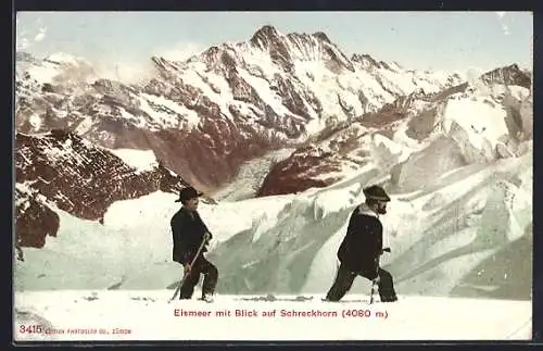 AK Schreckhorn, Ansicht vom Eismeer