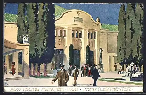 AK München, Bayer. Gewerbeschau 1912, Künstler-Theater