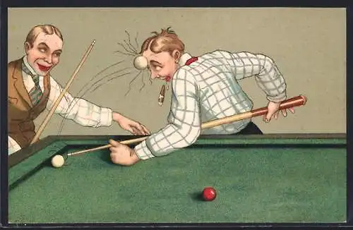 AK Falsche Bande!, Unfall mit Billardkugel