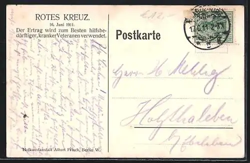 AK Berlin, Einzug der eroberten französischen Fahnen, Reichseinigungskriege