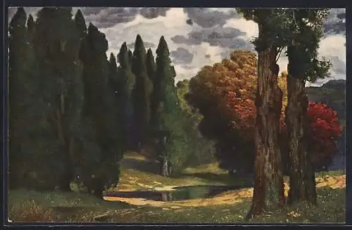 Künstler-AK Eduard Rüdisühli: Hain des Friedens