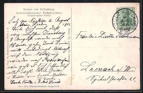 AK Grosse Gruppe in Trachten