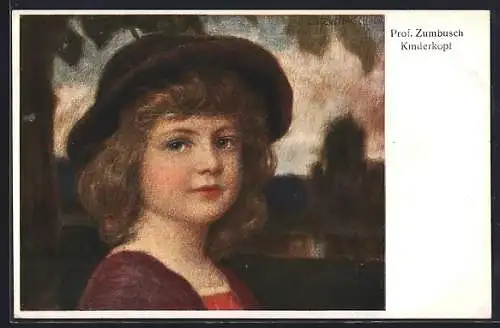 Künstler-AK Ludwig von Zumbusch: Kinderporträt