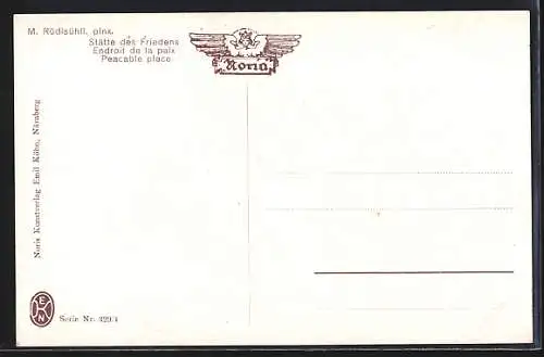Künstler-AK sign. M. Rüdisühli: Stätte des Friedens