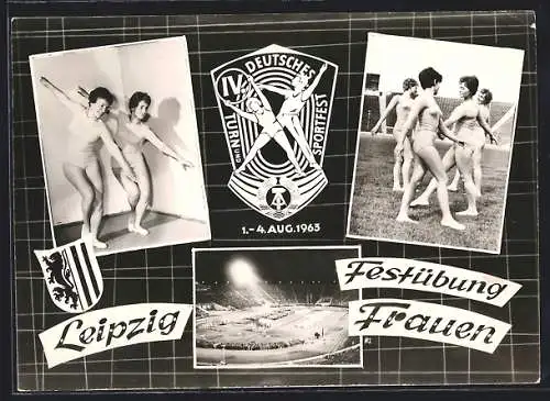 AK Leipzig, IV. Deutsches Turn- und Sportfest 1963, Festübung der Frauen