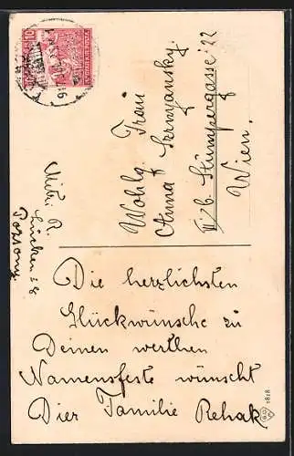 Künstler-AK Catharina Klein: C. Klein: Blühende Obstbaumzweige in grüner Vase