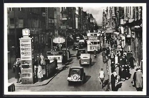 AK Berlin, Verkehr auf der Friedrichstrasse, Ecke Kronenstrasse