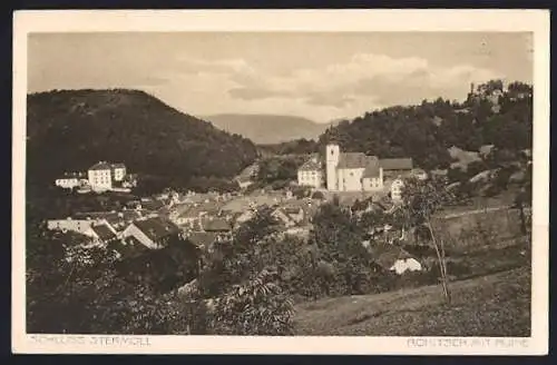 AK Rohitsch, Ortsansicht mit Schloss Stermoll und Ruine