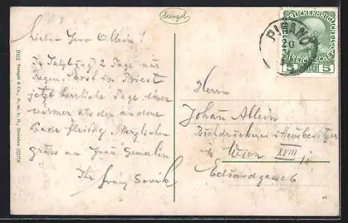 AK Portorose, Ortsansicht an der Küste