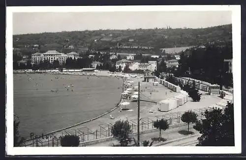 AK Portorose, Blick auf den Strand
