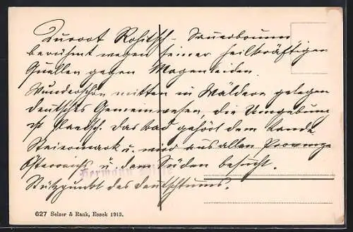 AK Rohitsch Sauerbrunn, Ortsansicht mit Blick ins Land