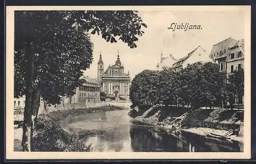 AK Ljubljana, Ortspartie am Fluss