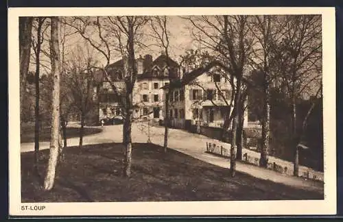 AK St-Loup, Strassenpartie im Ort